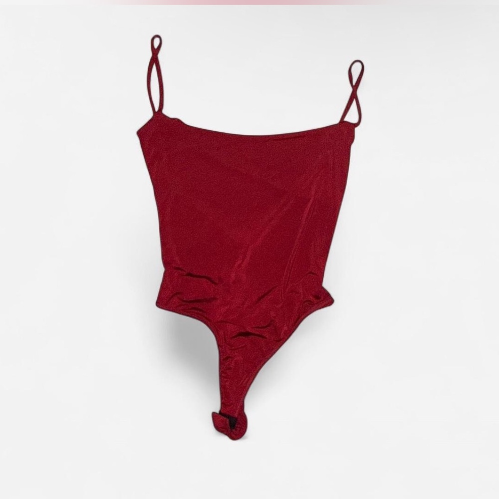 Fashion Nova Deep Red Bodysuit
